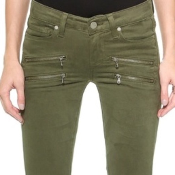 Paige Edgemont Skinny Jeans in Fatigue Green (Size 28) - Picture 3 of 8